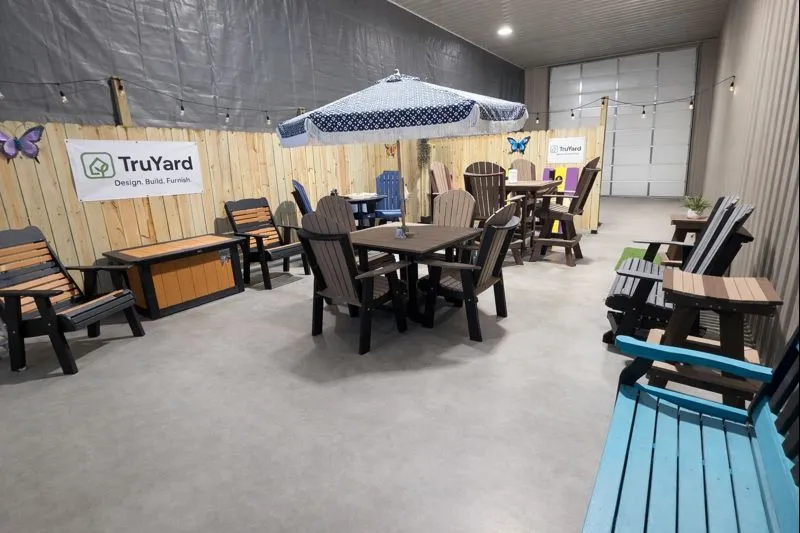 TruYard showroom interior with furniture displays